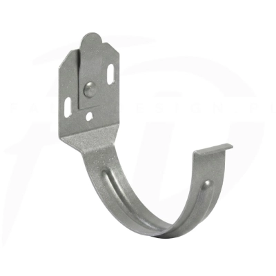 Hak doczołowy z płaskownika stalowy ⌀ 130 firmy KROP kolor antracyt metaliczny